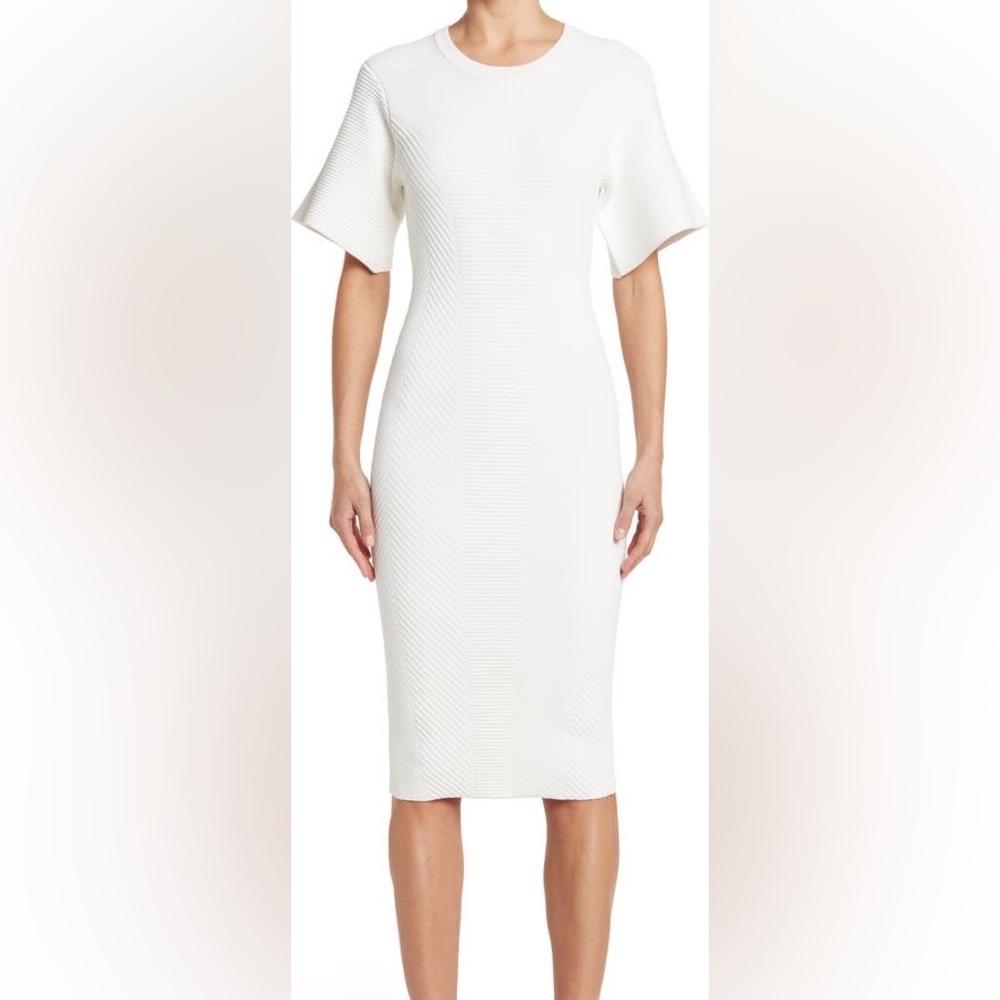 Herve Leger Contour Corset Mini T- Shirt Dress L White